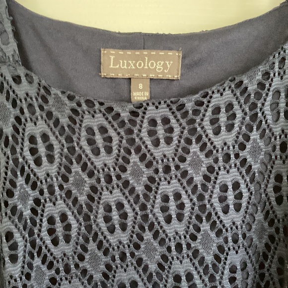 Blue lacy strappy dress - Picture 3 of 4